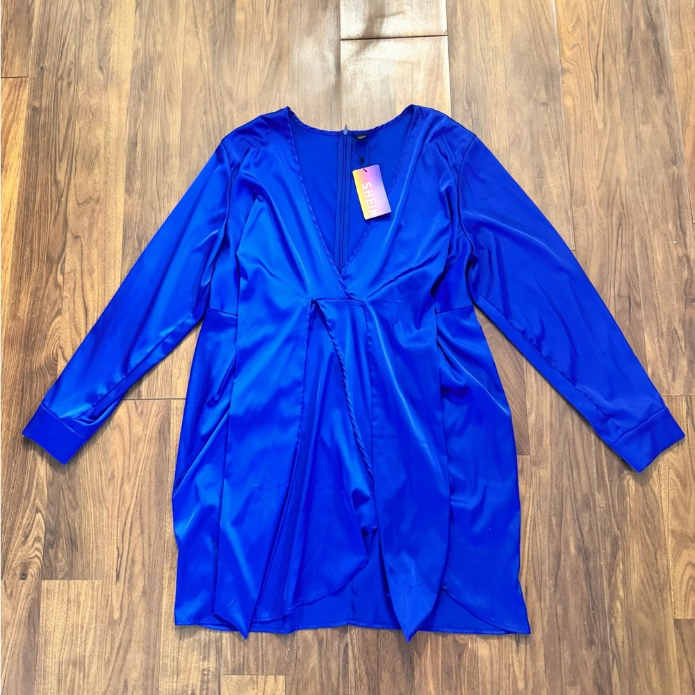 SHEIN Royal Blue Curve Dress